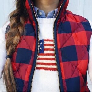 J.Crew Excursion Vest plaid size S
